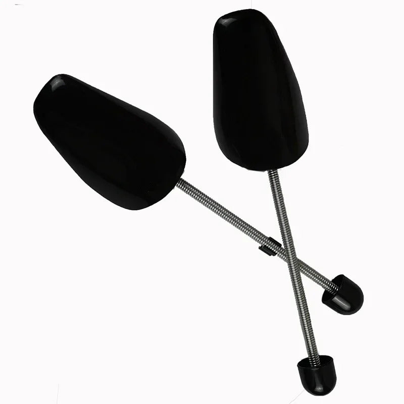 1 Pair Practical Plastic Adjustable Length Durable Black Women Men Anti Deformation Aluminum Shoe Accessories for Sneakers