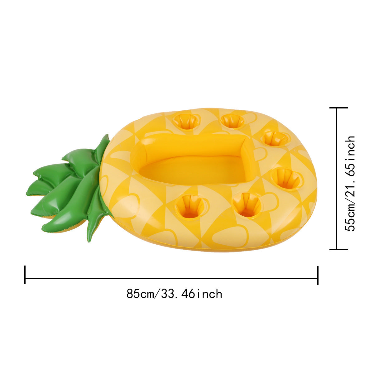 New Inflatable PVC Water Ice Bar Self-Service Ice Plate Party Floating Portable Drink Holder Porous Coaster Tray