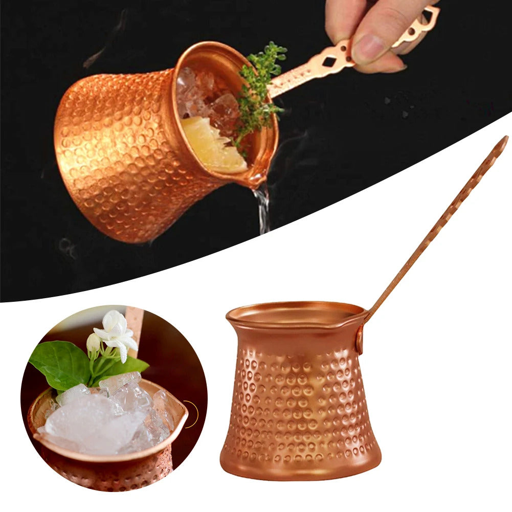 350ml Turkish Copper Coffee Pots Durable Simple Milk Warmer Pot For Home Kitchen Coffee Accessories Coffeeware Teaware