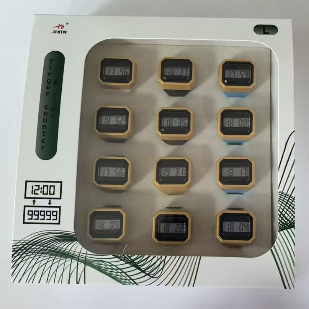 Ring Counter Electronic Adjustable Pole Time Portable Finger Point Counter