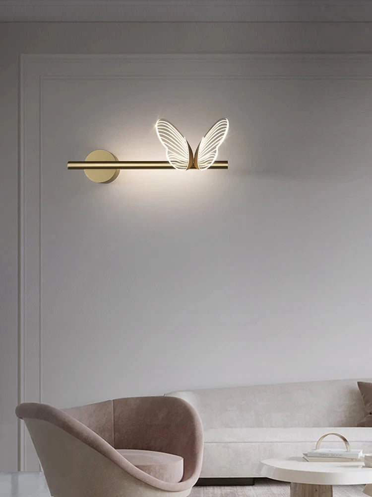 Butterfly LED Wall Lamp Indoor Lighting For Home Living Room Decoration Bedroom LED Night Lights Bedside Lamps