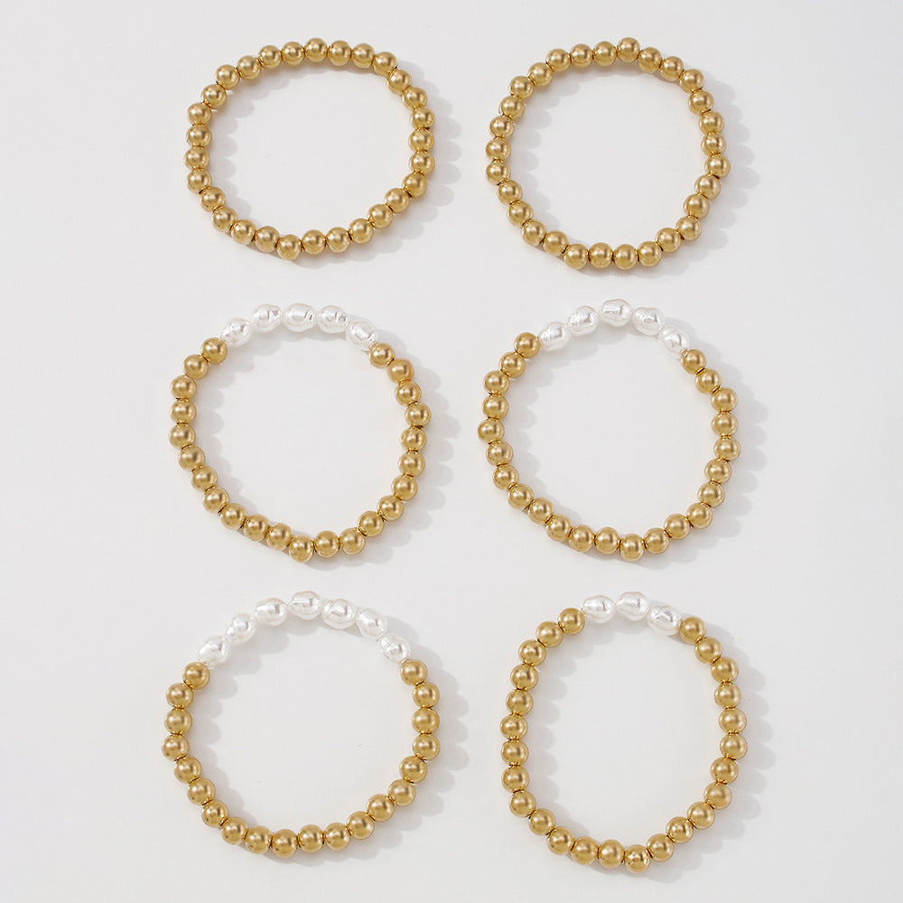 New Exaggerated Alloy Thick Chain Multi-layer Bracelet for Women European and American Fashion Gold Bangle