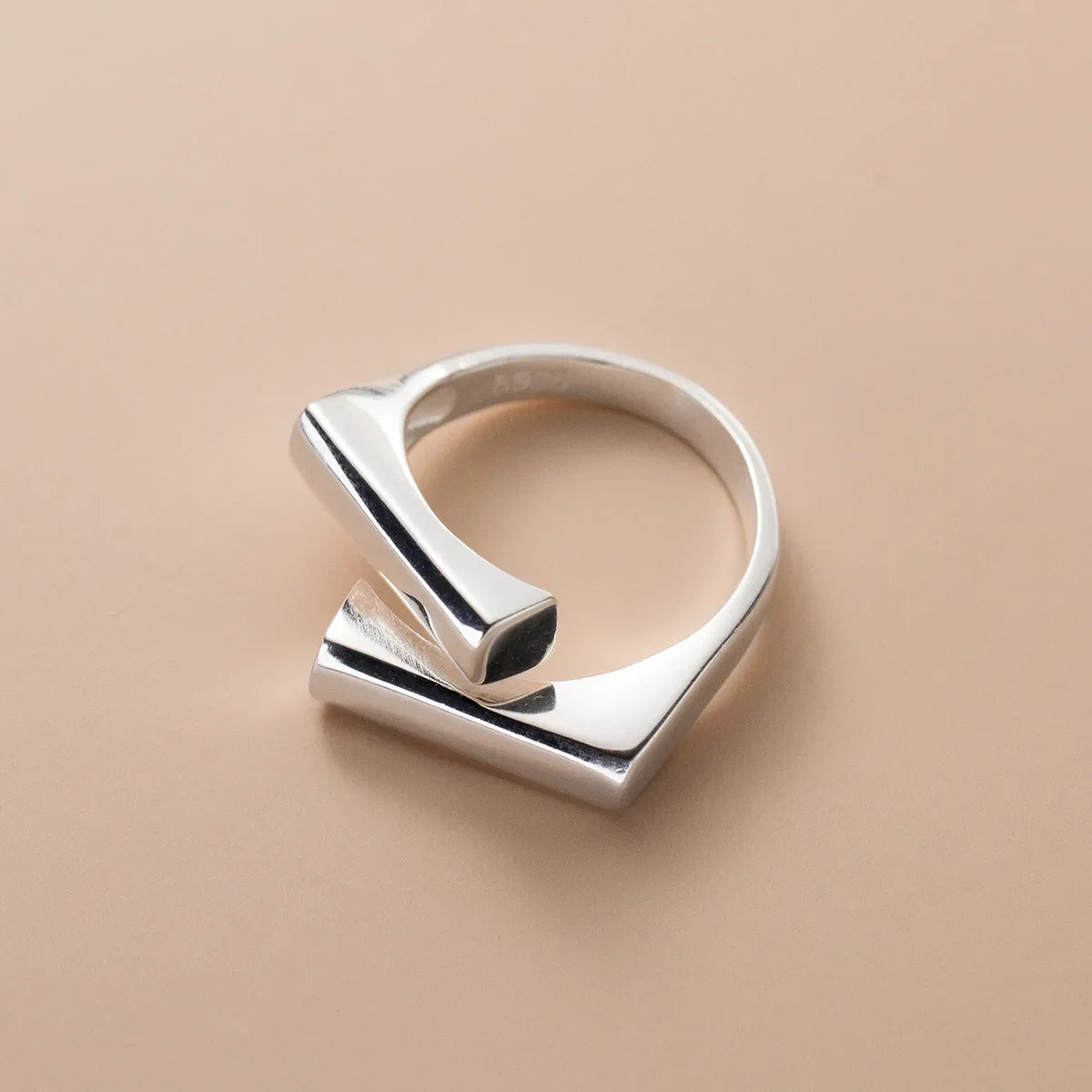 925 Sterling Silver Ring Unique Simple Ring For Women Jewelry Finger Open Vintage Handmade Ring Allergy For Party