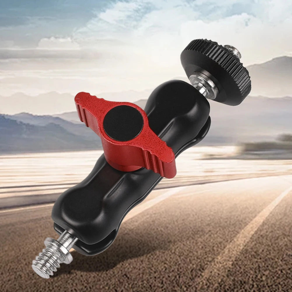 Ballhead Clamp Clip with 1/4inch -20 Thread Ball Mount Clamp Rotatable Magic Arm Super Clamp for GPS Phone Monitor Video Light