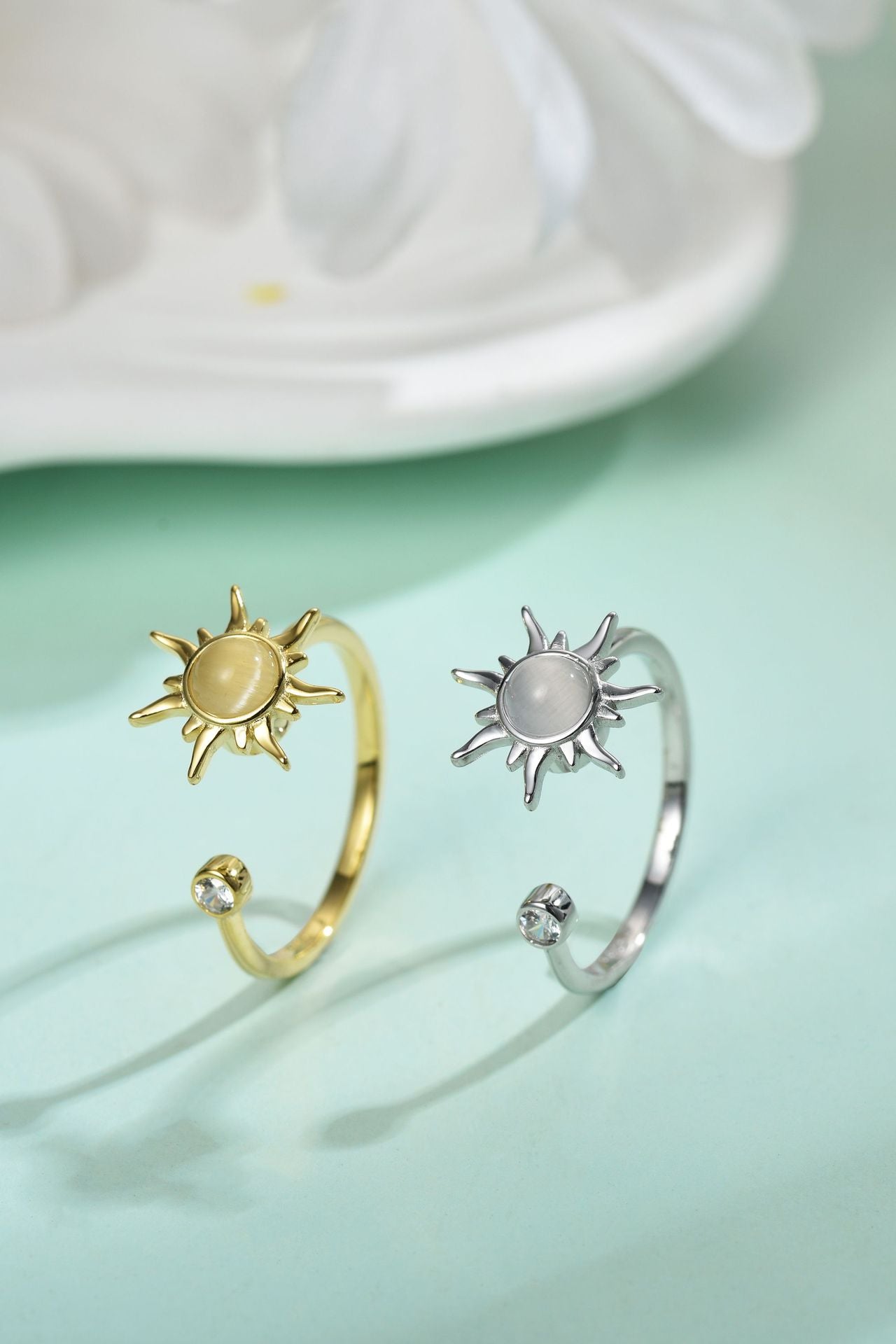 Cross-Border AliExpress Rotatable Stress Relief S925 Sterling Silver Ring for Women New Open Design Amazon Wholesale Live Streaming