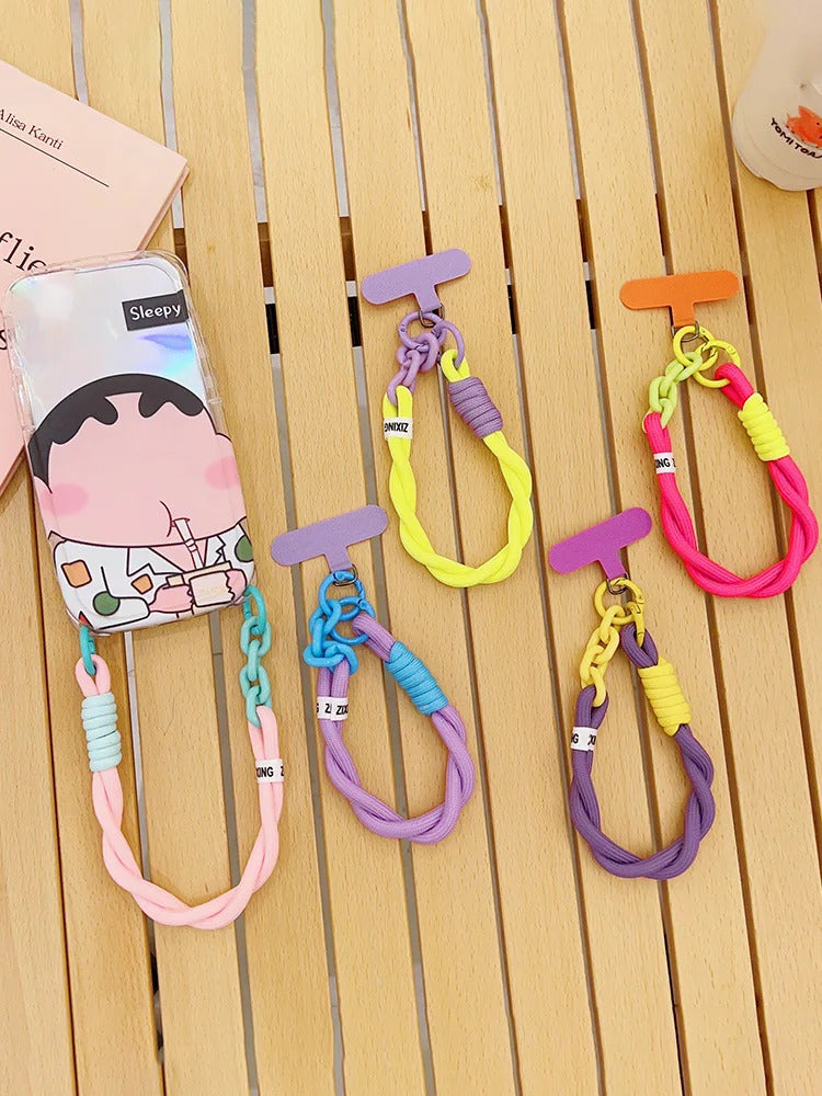 Nylong Mobile Phone Lanyard Universal Lanyards Phone Case Wrist Strap Anti-lost Hanging Lanyard Strap Portable Keychain