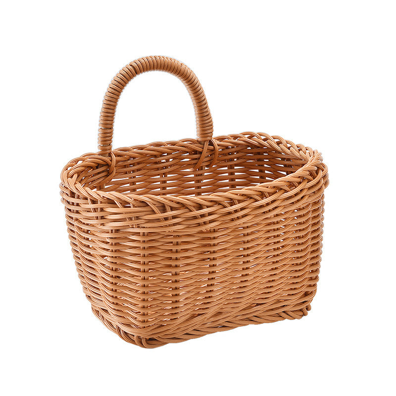 Ginger and Garlic Storage Basket Kitchen Small Hanging Basket Wall Storage Basket Put Onion Ginger and Garlic Hand-Woven Basket