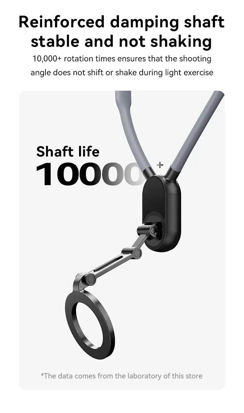 Neck Strap Lazy Bracket 360 Rotating Magnetic Phone Holder Portable Hands-Free Phone Clip Strong Magnet Comfortable Phone Mount
