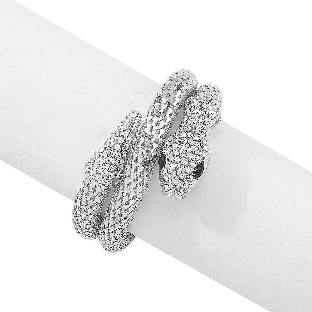 New Exaggerated Alloy Thick Chain Multi-layer Bracelet for Women European and American Fashion Gold Bangle