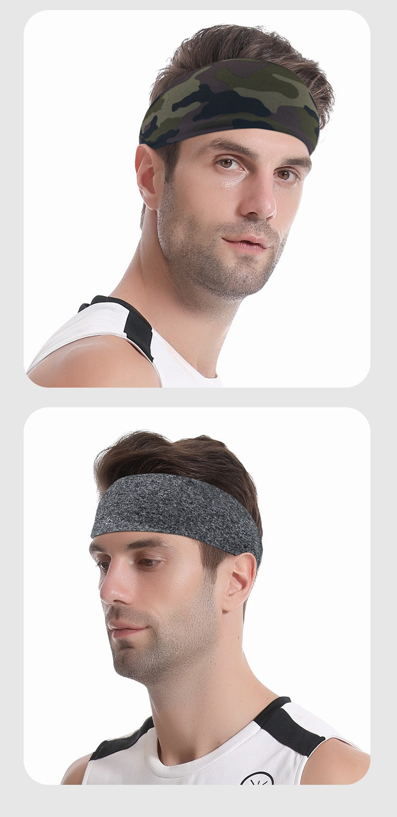 Sports Headband Sweatband Lycra Breathable Running Cycling Yoga Dance Fitness Sweatband