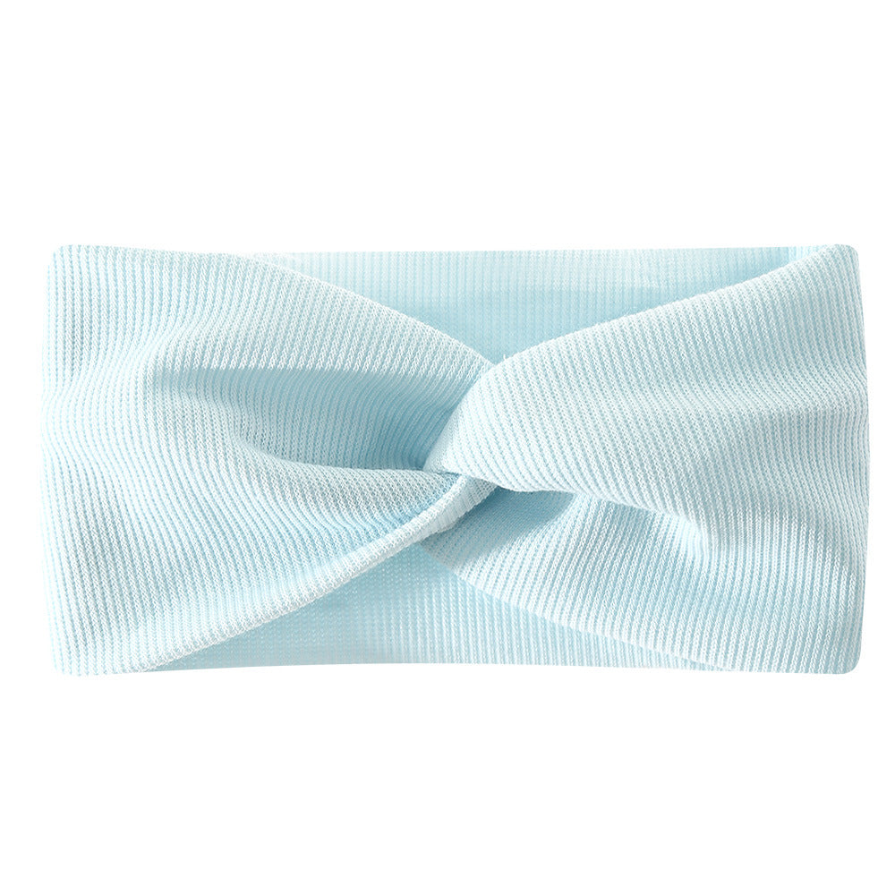Bohemian Sports Wide Headband Foreign Trade Style Ribbed Cotton Cross Yoga Sports Elastic Headband