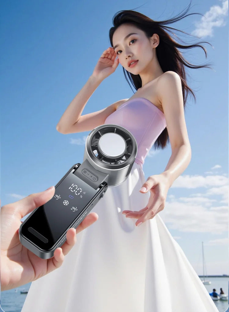 Ultra-Portable Fan Blast! 💨 ❄️ Foldable Powerful Cooling Anywhere