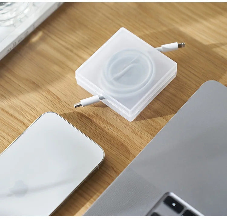 Organizer Charging Cable Storage Artifact Organizer Portable Rotating Storage Box Can Rack Cell Phone Simple Data Cable