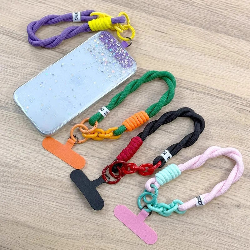 Nylong Mobile Phone Lanyard Universal Lanyards Phone Case Wrist Strap Anti-lost Hanging Lanyard Strap Portable Keychain