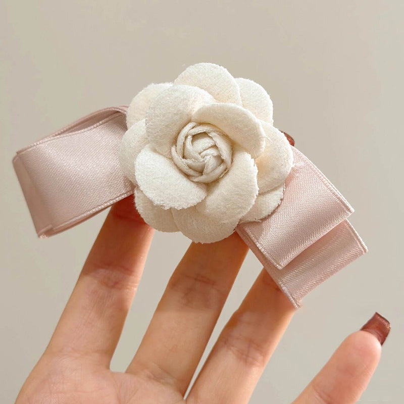 Holiday Organza Flower Barrettes Travel Travel Hair Accessories Atmosphere Clip Duckbill Clip Hairpin Side Clip Headdress