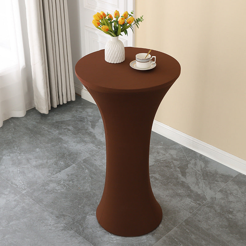 Elastic Cocktail Table Cover Table Skirt Bar Skirt Display Table Hotel Wedding Round Event Cloth High Table Cover