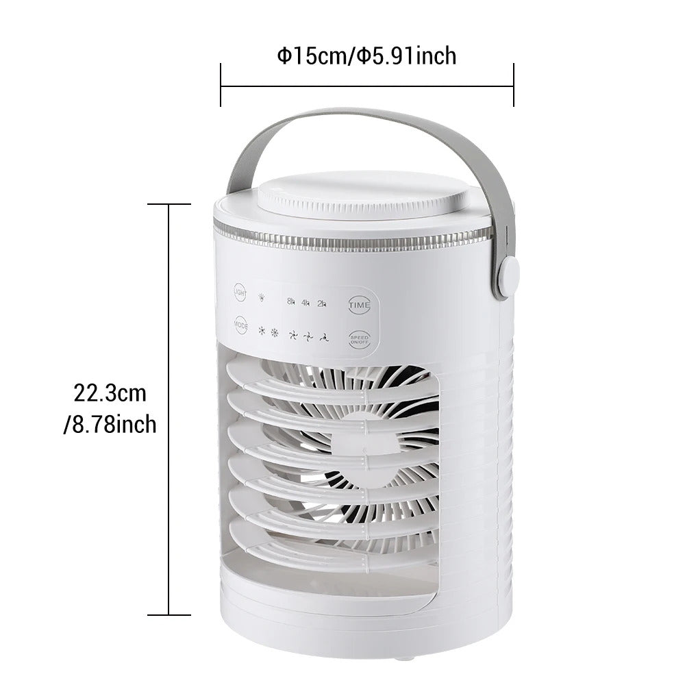 Portable Cold Air Conditioner Evaporative Air Cooler Mini Usb Table Fan Desktop Air Conditioning Fan Humidifier for Home Room