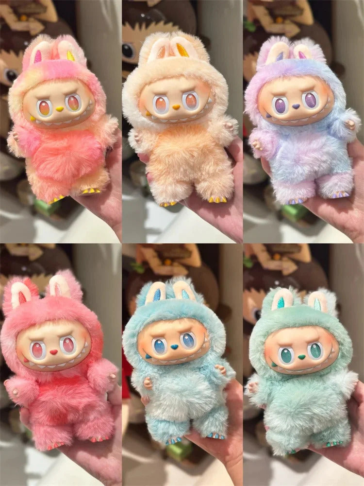 Labubu V1 V2 V3 Series Genuine The Monsters Blind Box Macaron Sitting Party Vinyl Face Doll Trendy Pendant Ornament Toys Gift