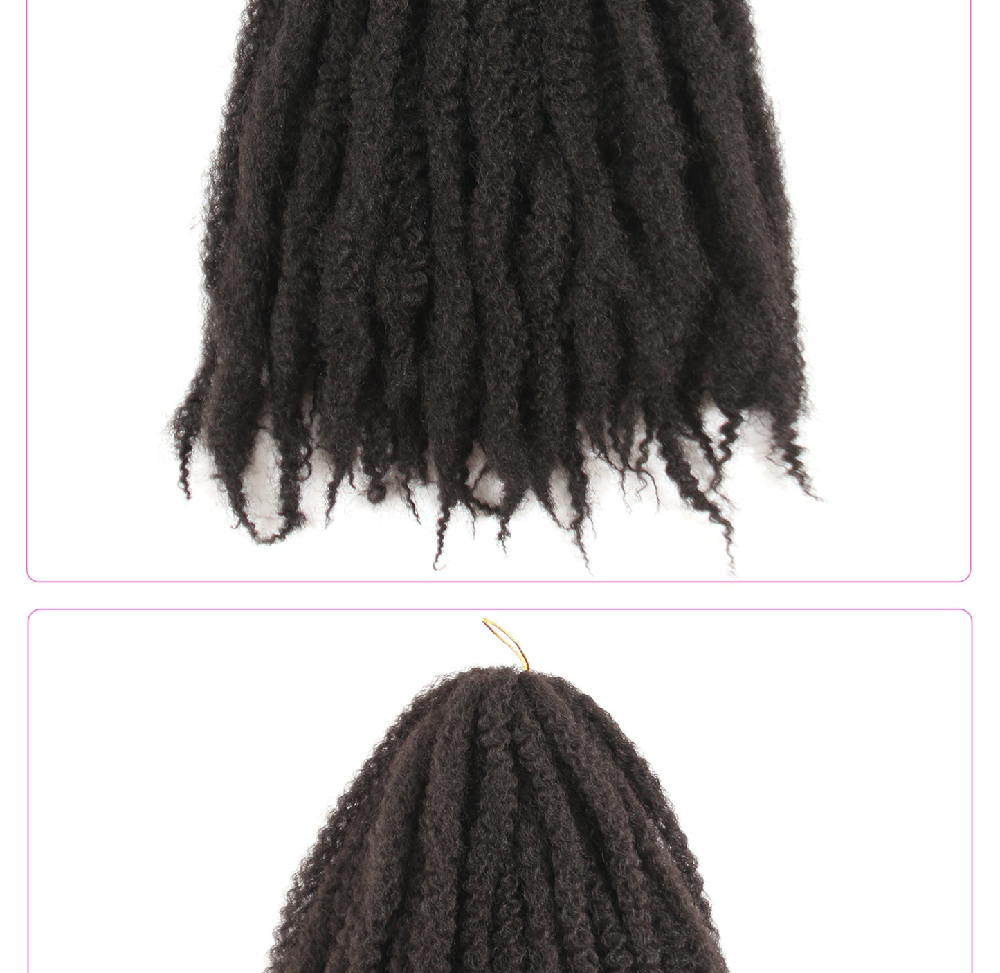 Large Caterpillar Dreadlock Wig Crochet Fluffy Braids Afro Kinky Curly Marley Braids