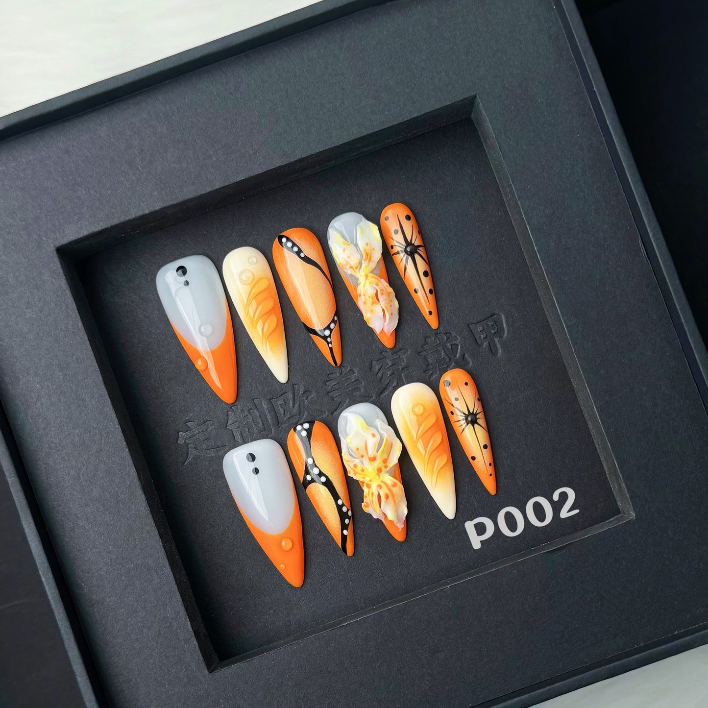 Wearable Nails Unique Hand-Painted Wearable Nail Tips High-End New Cross-Border Nail Stickers