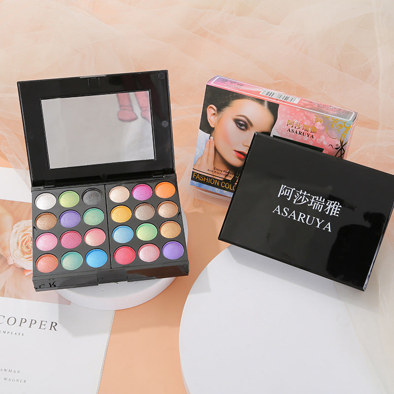 Ashariya 39-Color Eyeshadow Palette Lip Mud Contour Eyeshadow Blush Student Daily Makeup Supplies Cosmetics Eyeshadow