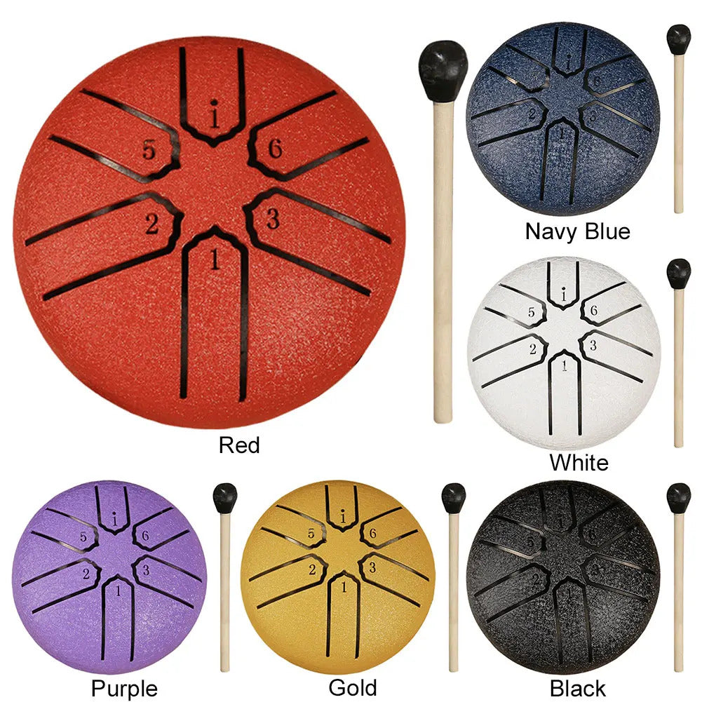 3 Inches 6 Notes Rain Drum for Outside Rain Drum Instrument Mini Handpan Drum Outdoor Rain Drum for Yoga Meditation Unique Gift