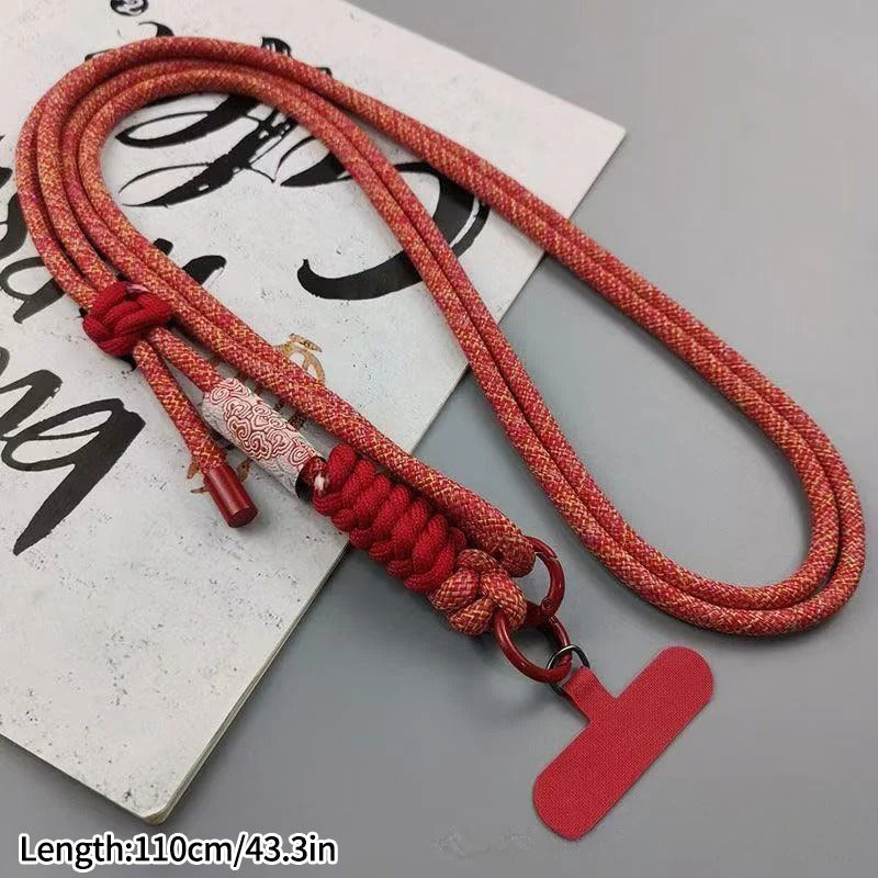 Adjustable Mobile Phone Lanyard Women Universal Phone Case Lanyard with Long Shoulder Strap Anti-lost Cell Phone Chain
