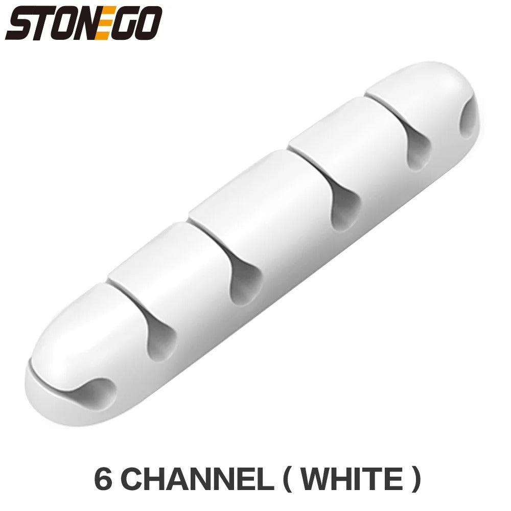 Cable Organizer Feel Free To Stick Multi-function Desktop USB Cable Organizer Wire Winder Silicone Tie Fixer Wire Management