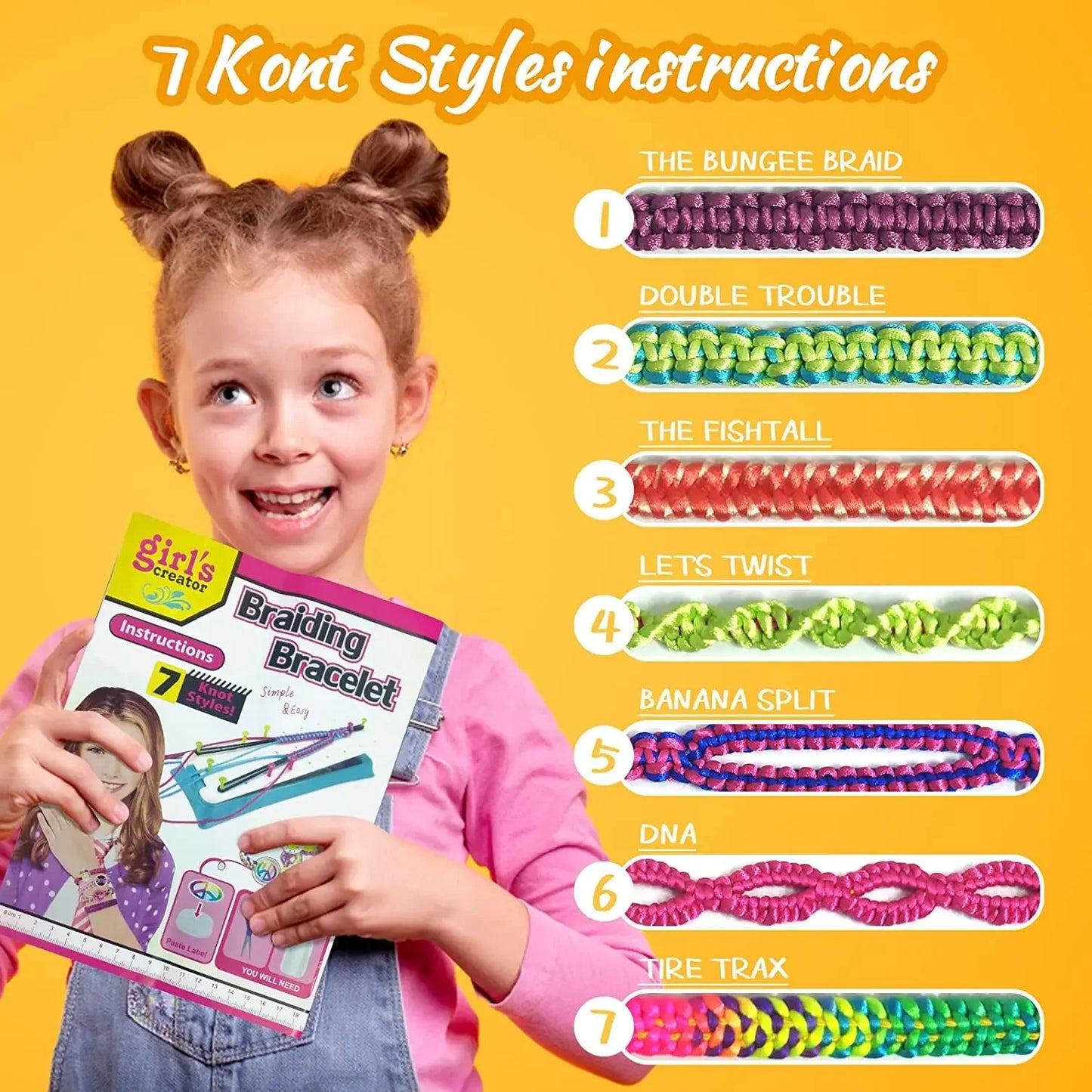 DIY Bracelet Making Kit For Girl Jewelry Loom Braid Bracelet Maker Craft Sets Handmade Toy For Girl's Gift