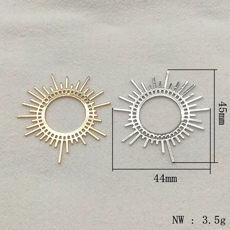 New Arrival! 45x44mm 50pcs Brass Pendants Flower Charm For Handmade Necklace Earrings DIY Parts,Jewelry Findings & Components