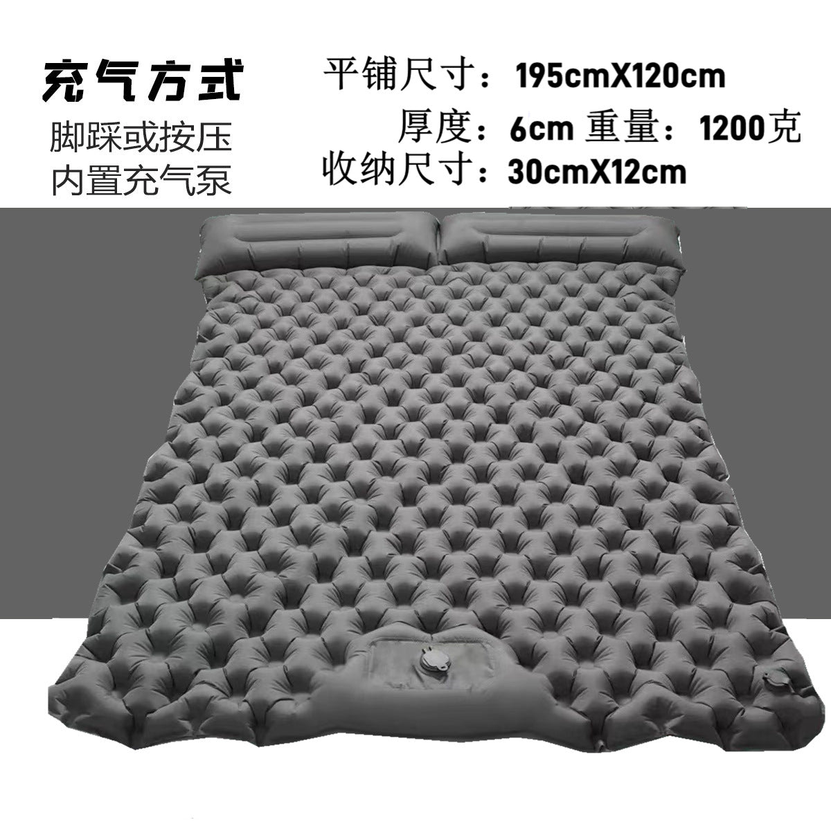 Thickened Outdoor Foldable Portable Tent Nap Mat Ground Mat Moisture-proof Mat Single Double Egg Nest Mat Inflatable Mat