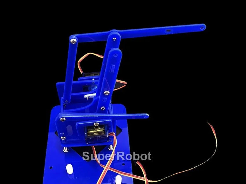 SG90 4 Dof Unassembly Acrylic Mechanical Robot Manipulator Claw For Arduino Robot Arm DIY Kit UNO Programmable Robot Starter Kit
