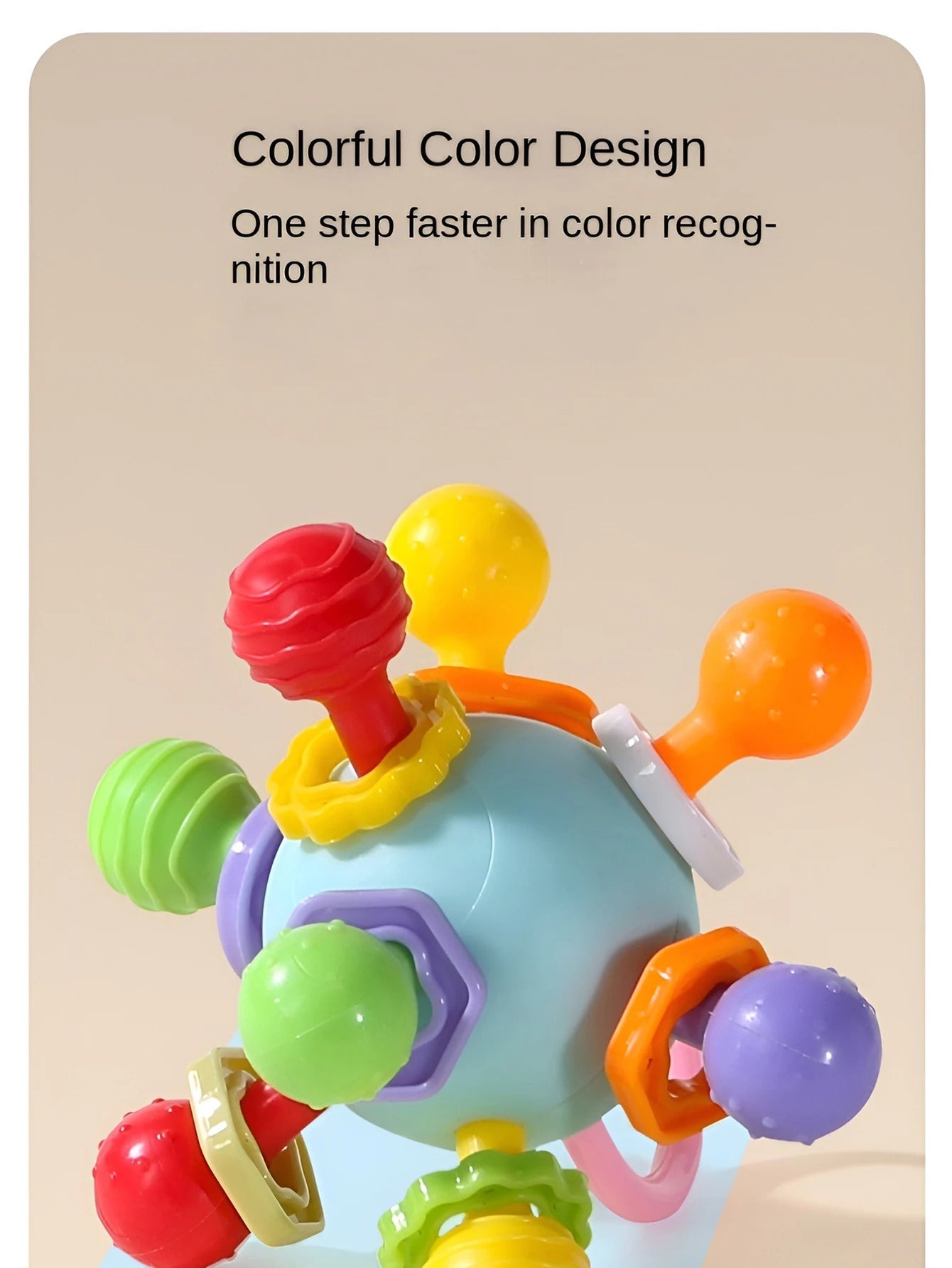 Hand Grip Ball Teeth-glue Manhattan Gnawing And Potable Rattle Sound Toy