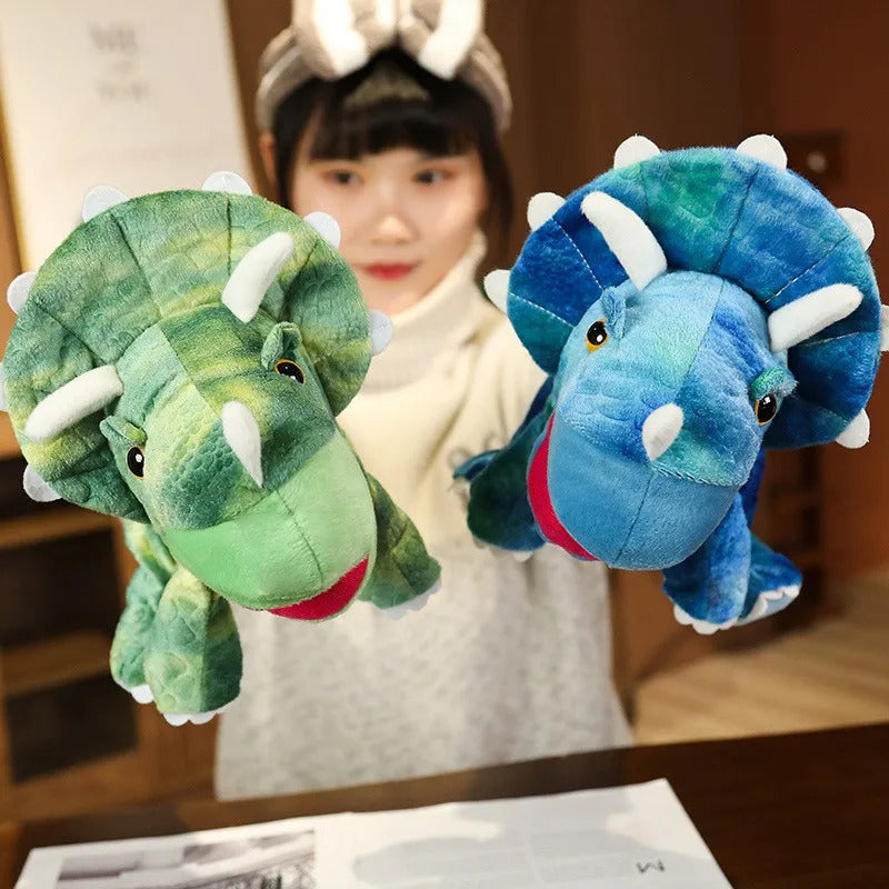 Stuffed Plush Dinosaur Toys Hand Finger Story Puppet Kawaii Dolls Educational Baby Toys Tyrannosaurus Rex Children Gift
