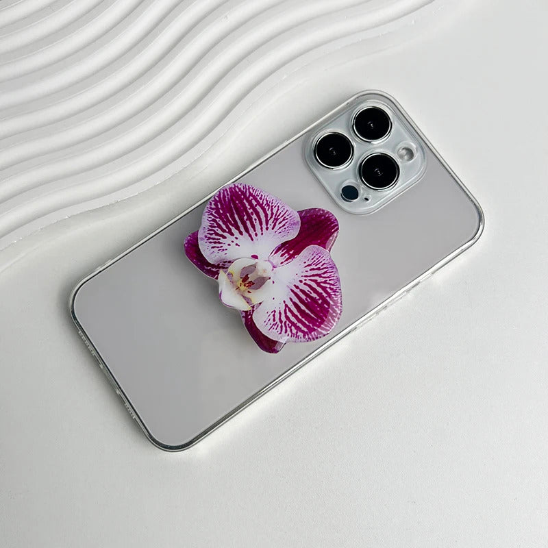 New Orchid Phone Stand Phalaenopsis Socket Grip Network Hot Talent Recommendation Foldable Cymbidium Phone Bracket For IPhone 16