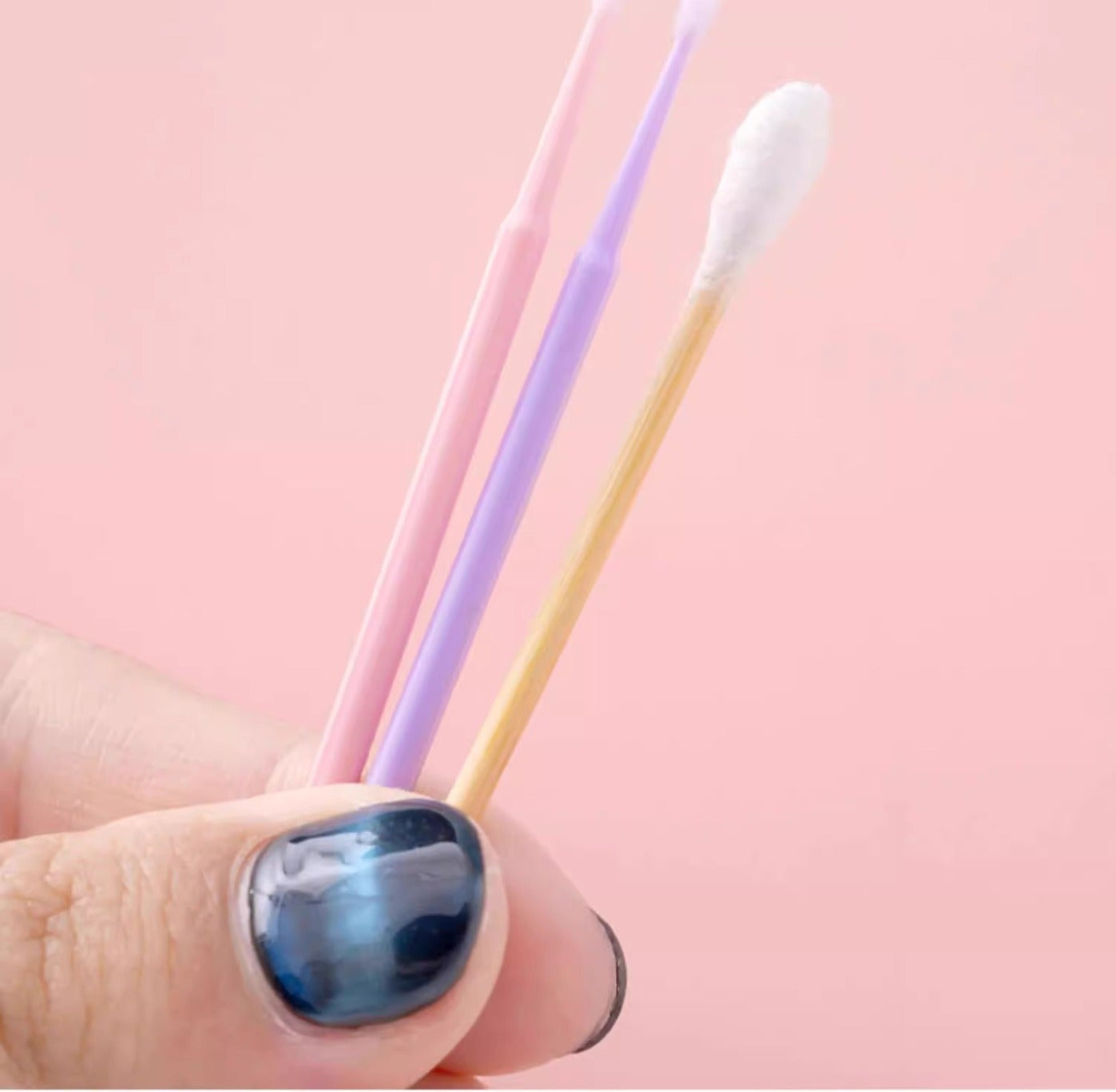 Nano Cotton Swab Makeup Special Changing the Makeup Eyeliner Remover Ultra-Fine Pointed Cotton Swab Eyelash Removal Eyelash Beauty Eyelash Tattoo Cleaning