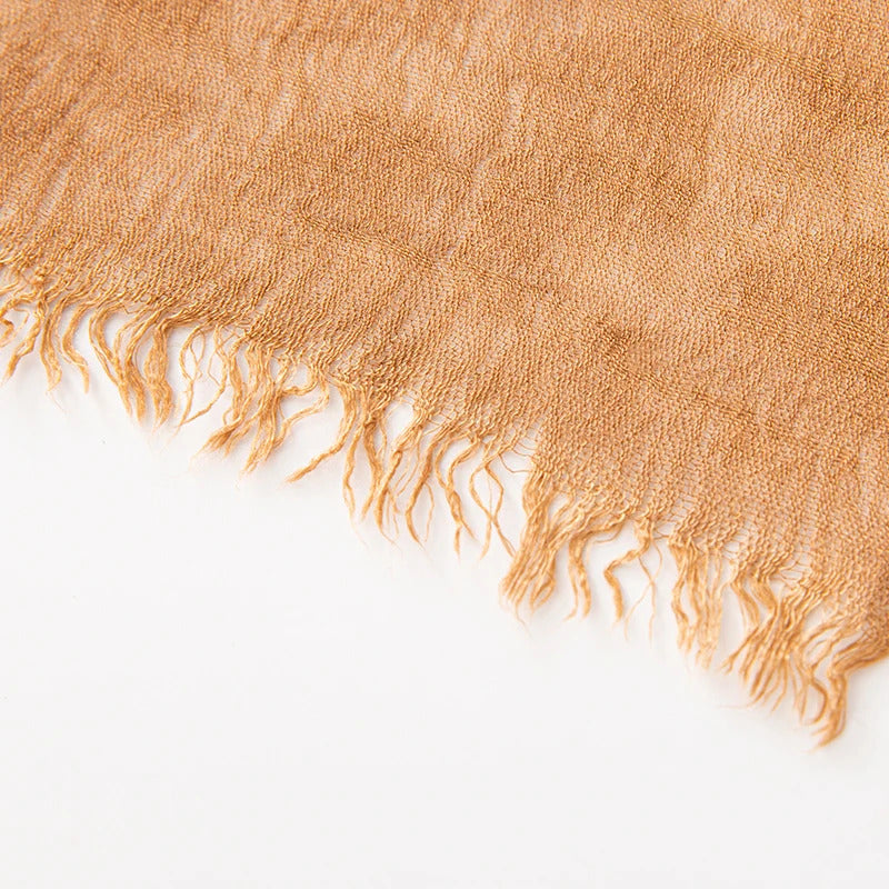 61 Colors Soft Cotton Viscose Scarf Rayon Material Muslim Hijab Mid Eastern Plain Solid Color Headscarf With Tassel