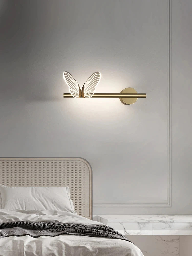 Butterfly LED Wall Lamp Indoor Lighting For Home Living Room Decoration Bedroom LED Night Lights Bedside Lamps