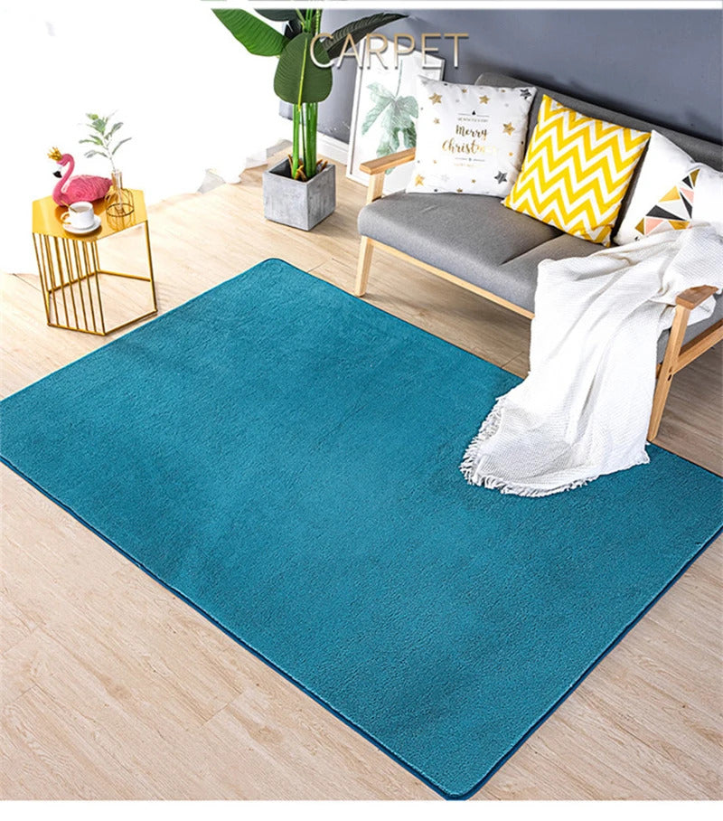 Grey Rugs Living Room Sofa Area Coral Velvet Carpet In The Bedroom Thicken Balcony Cushion Antiskid Kid Bedside Floor Home Decor