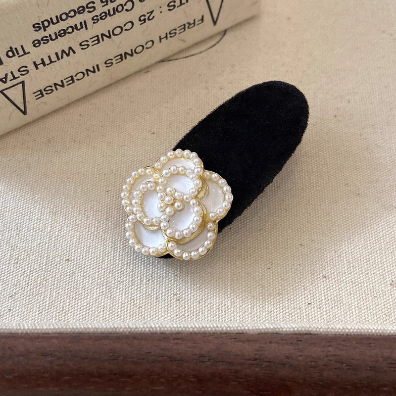 Vacation Organza Flower Hair Clip Travel Outing Hair Accessories Atmosphere Clip Duckbill Clip Hairpin Side Clip Hair Ornament