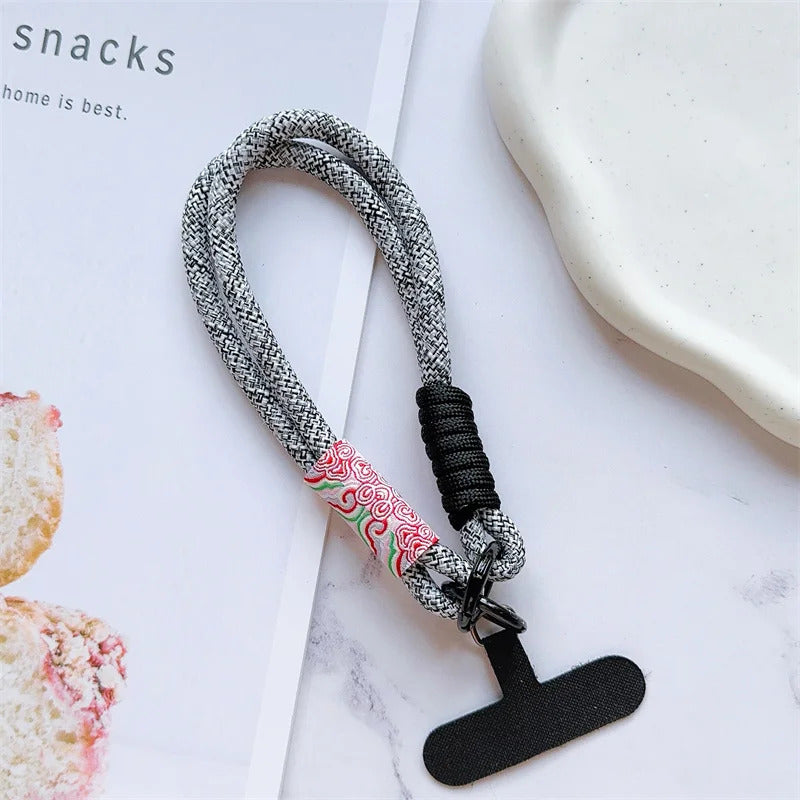 Cute Mobile Phone Lanyard Hanging Decoration Can Be Carried Twist Rope Anti-loss Pendant Fashion Strong Wrist Short Straps Band