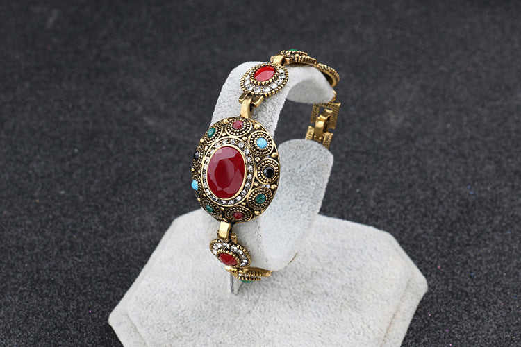 Vintage Bohemian Style Big Gems Women Fashion Bracelet