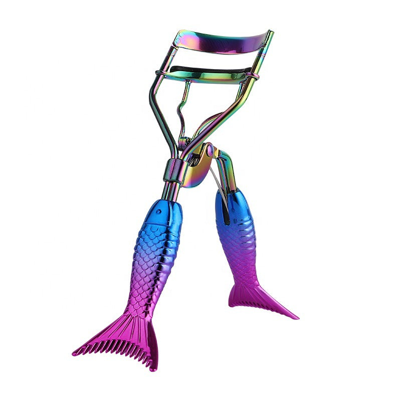 Mermaid Tail Eyelash Curler Portable Natural Curling Non-Pinch Beginner Eyelash Curler Beauty Tool Wholesale