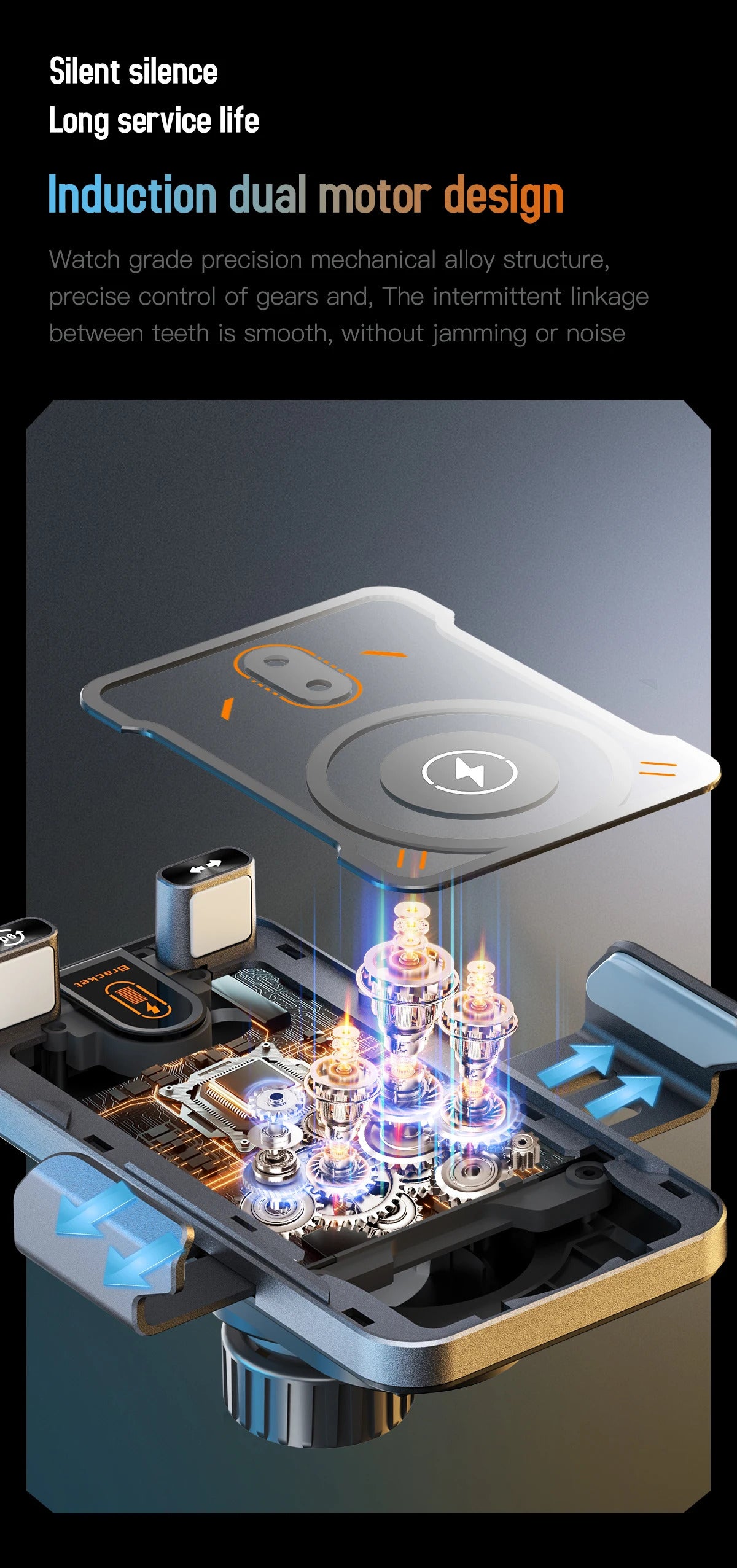 Wireless Car Phone Holder 15W Wireless Fast Charging Infrared Induction Phone Stand Universal Transparent for iPhone Xiaomi