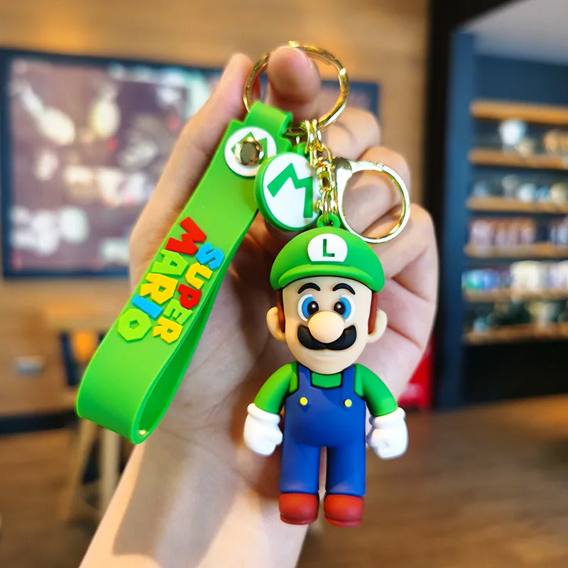 Mario Series Key chain Cute Super Mario Doll bag Pendant Car key chain, holiday gift, small decoration key chain