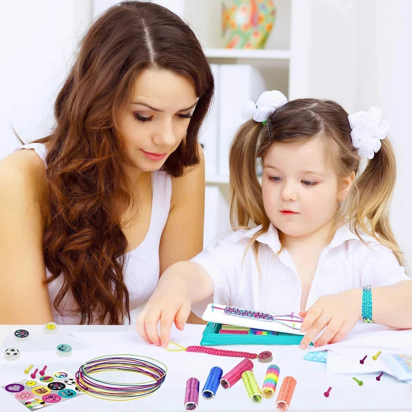 DIY Bracelet Making Kit For Girl Jewelry Loom Braid Bracelet Maker Craft Sets Handmade Toy For Girl's Gift
