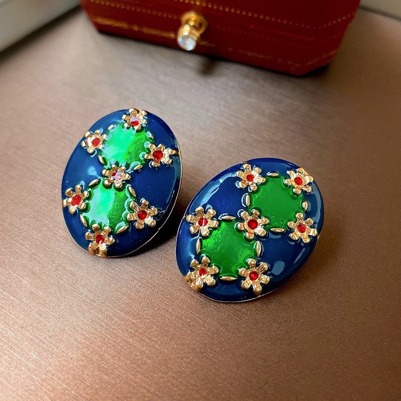 Vintage Earrings Fashion Versatile Ear Jewelry Niche Light Luxury High-end Accessories