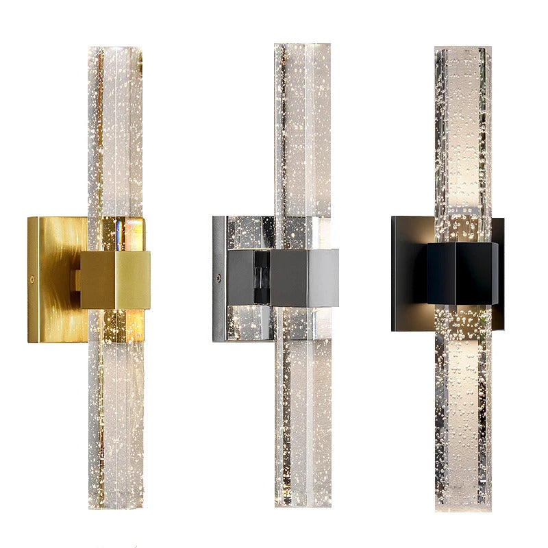 Nordic Bubble Crystal Wall Lamps Bathroom Dresser Living Room Bedroom Wall Sconces Mirror Lamp Indoor Lighting Home Decor Lustre