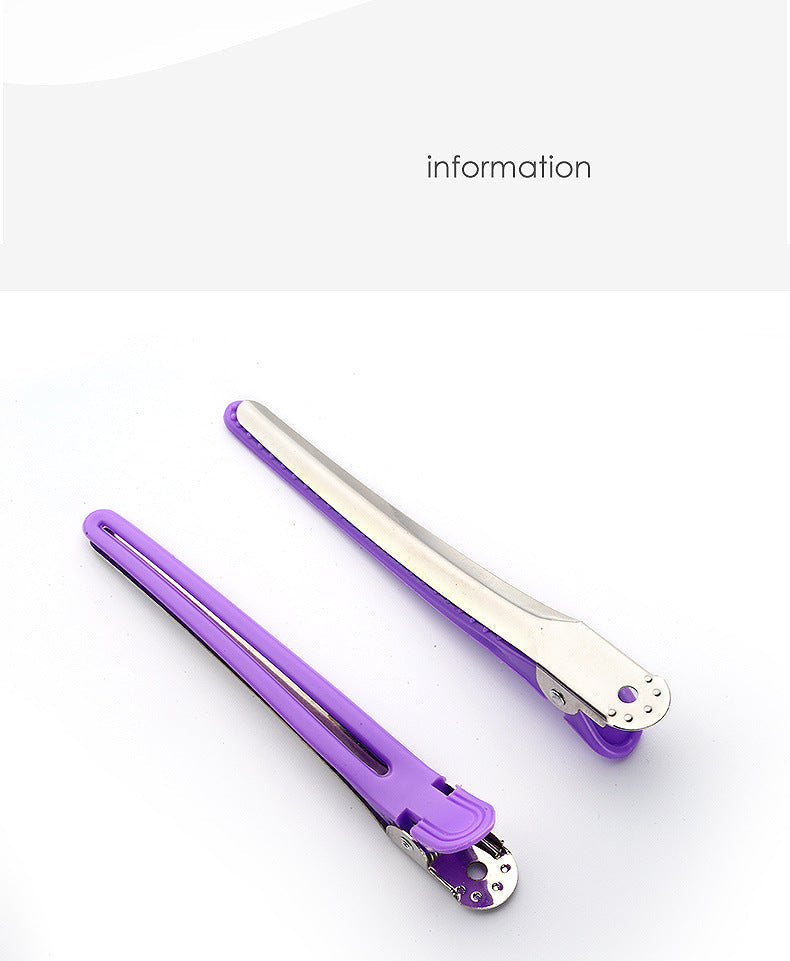 Hair Salon Haircut Hairdressing Clips Perm Dyeing Plastic Makeup No Trace Clips Bangs Positioning Sectioning Clips Duckbill Clips Large