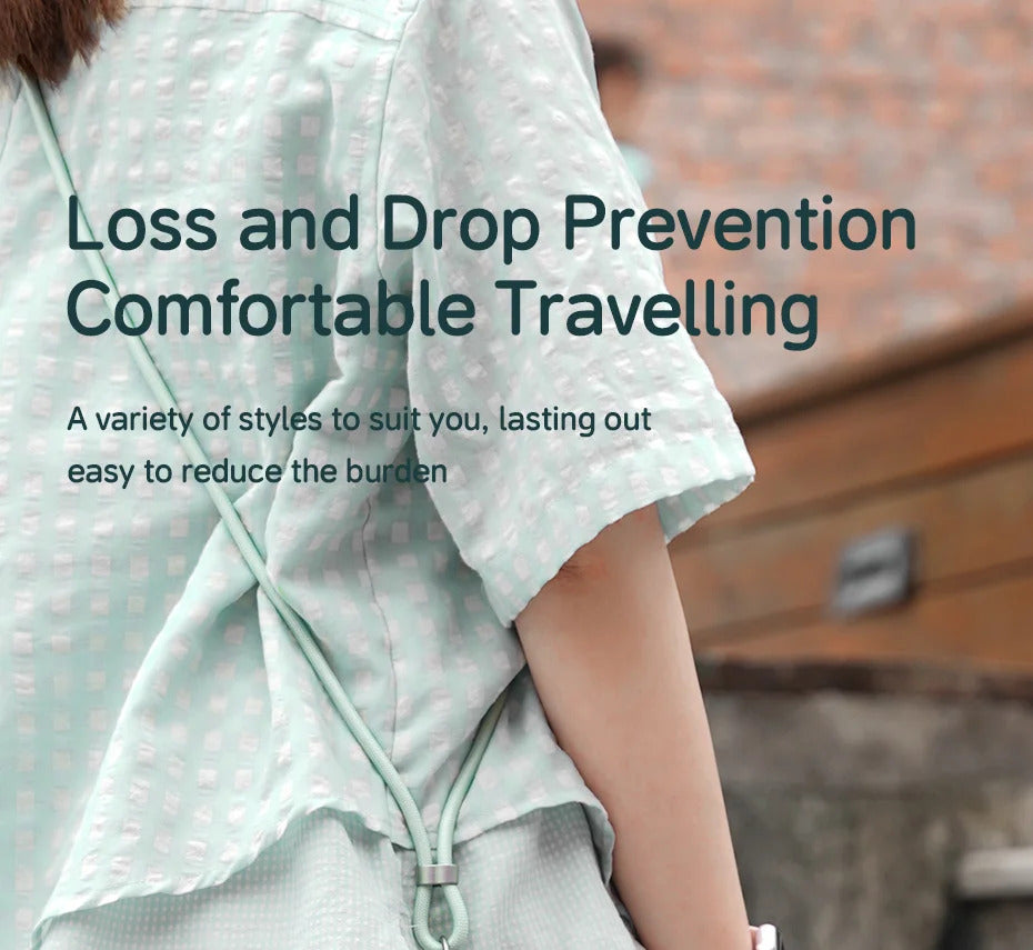 Hagibis Universal Phone Lanyard USB C Cable 2 in 1 Phone Strap C to C/C to L Charging Cord for iPhone 15 14 Pro Max Most Phones